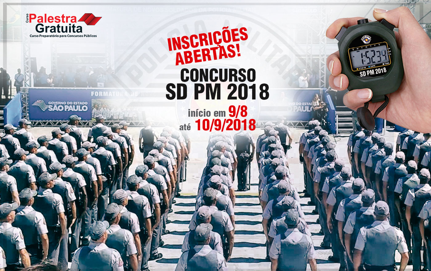 concurso para Polícia Militar