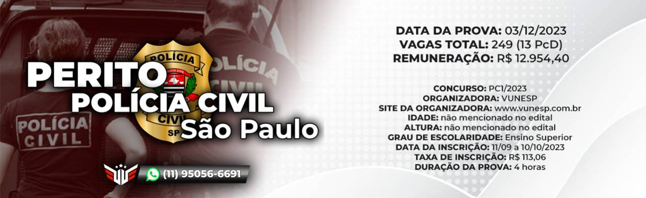perito criminal da polícia civil de são paulo