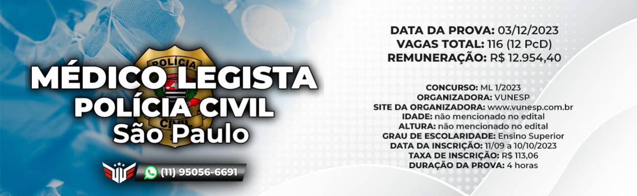 médico legista da polícia civil de são paulo
