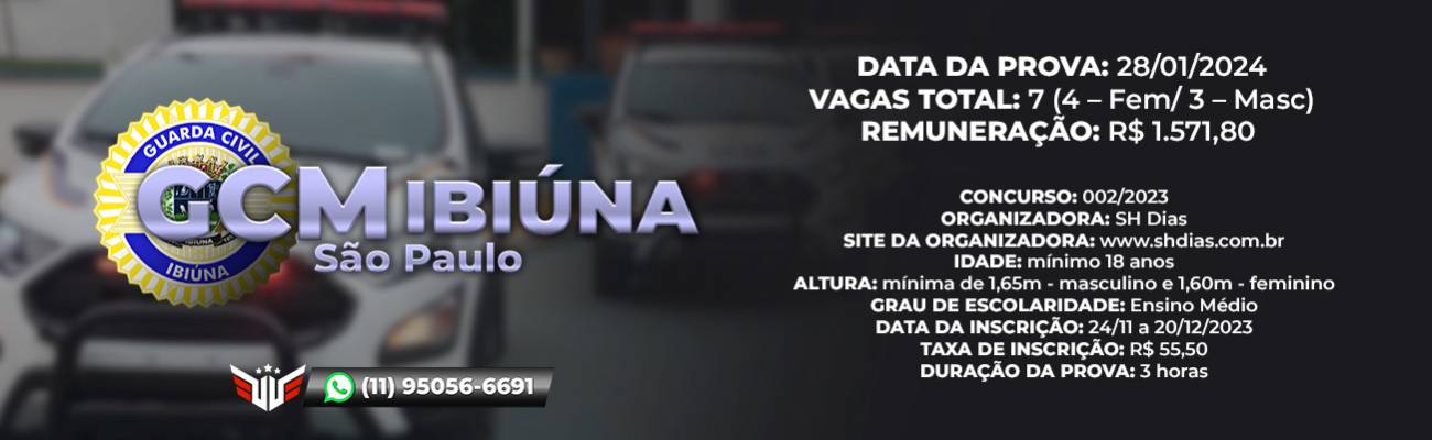 Como funciona o concurso para GCM de Ibiúna em São Paulo