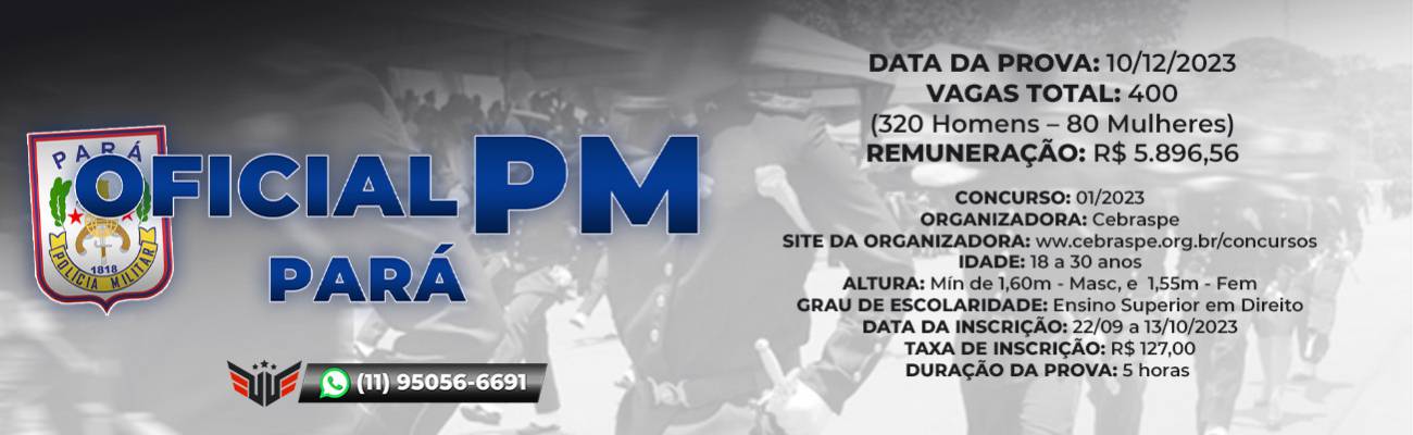 Concurso para Soldado PM - PA