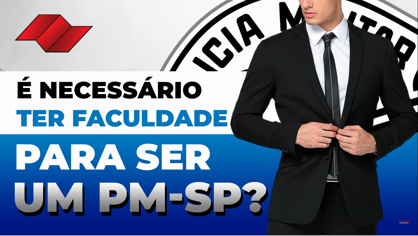 É PRECISO TER ENSINO SUPERIOR? | SOLDADO PM-SP - Curso Palestra Gratuita