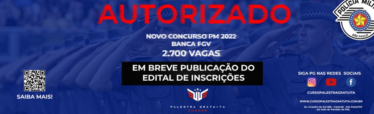 Autorizado 2.700 vagas para Concurso Soldado PMESP