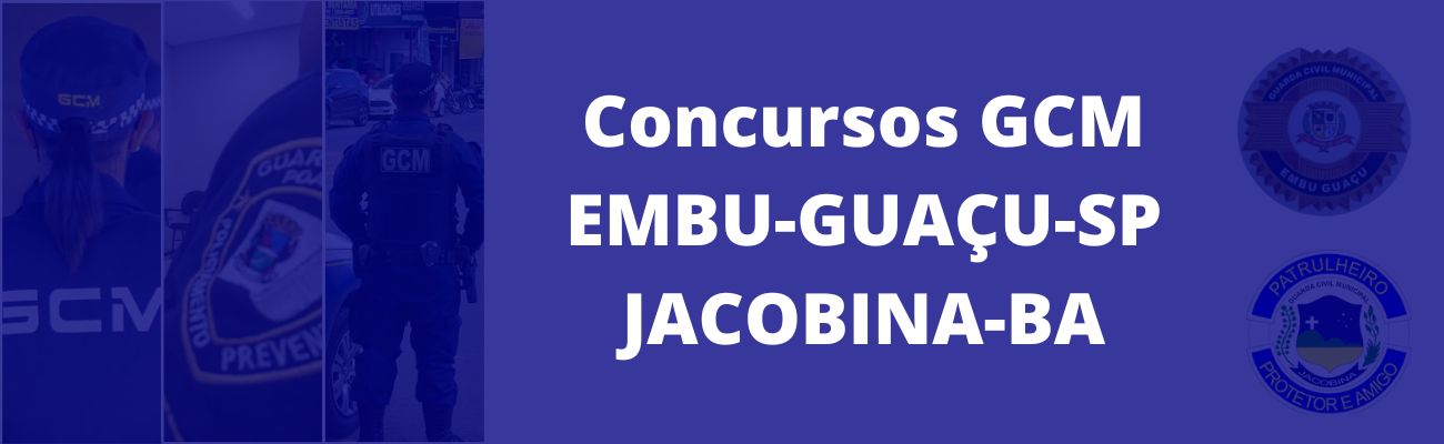 Concursos GCM estão com inscrições abertas