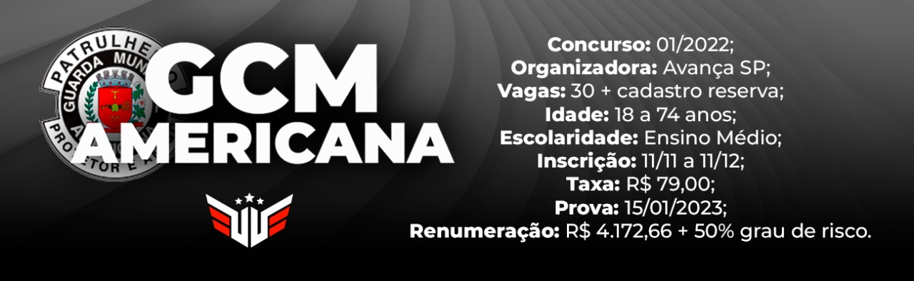 GCM Americana abre Concurso após 10 anos