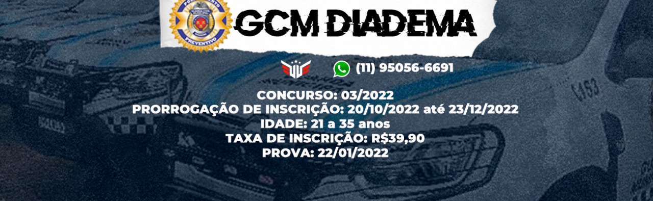 Concurso Guarda Municipal de Diadema prorroga inscrições