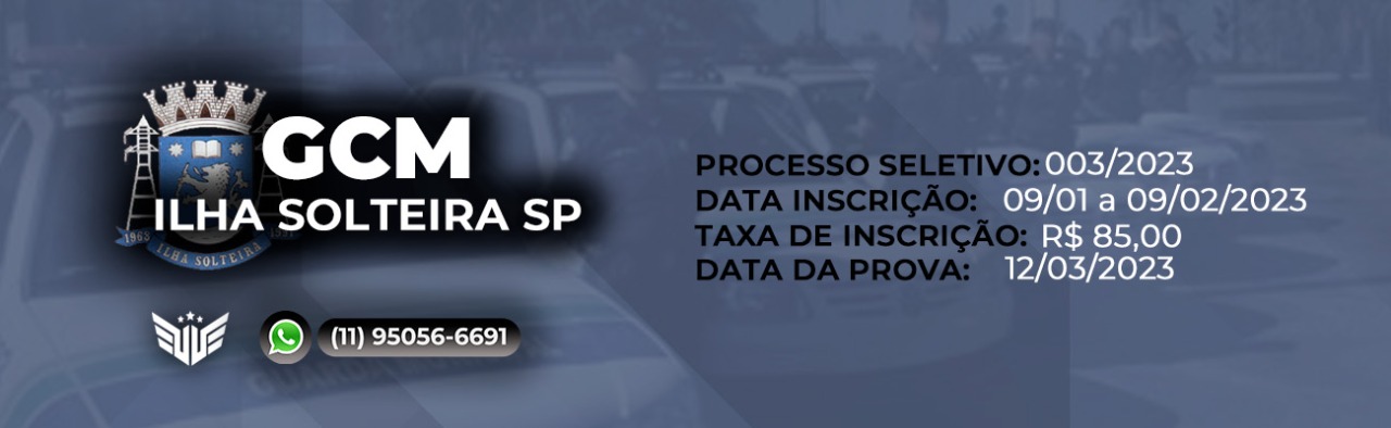 Como funciona o concurso para GCM de Ilha Solteira (SP)