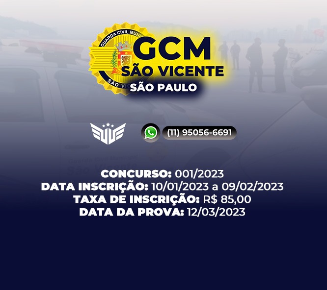 Como funciona o concurso para GCM de São Vicente (SP) - Curso Palestra ...