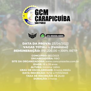 Concurso Guarda Municipal de Carapicuíba
