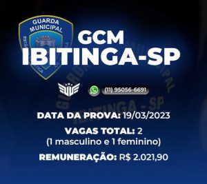 como funciona o concurso para gcm ibitinga