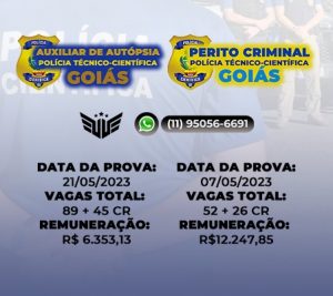 Como funciona o concurso para Perito Criminal e Auxiliar de Autópsis da SPTC de GO