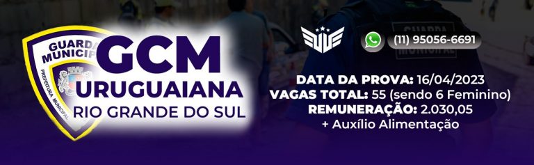 Edital gcm uruguaiana