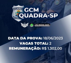 Concurso GCM Quadra SP