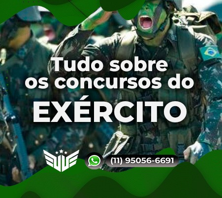 O que cai na prova do Exército Brasileiro? Curso para concursos militares