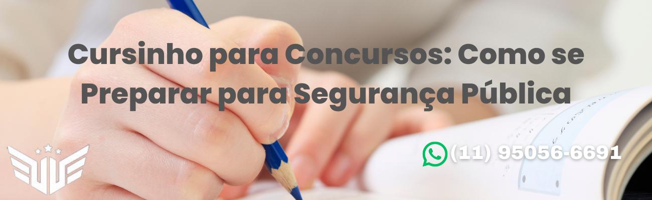 Cursinho para Concursos: Como se Preparar para Segurança Pública