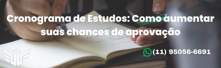 cronograma de estudos para concursos