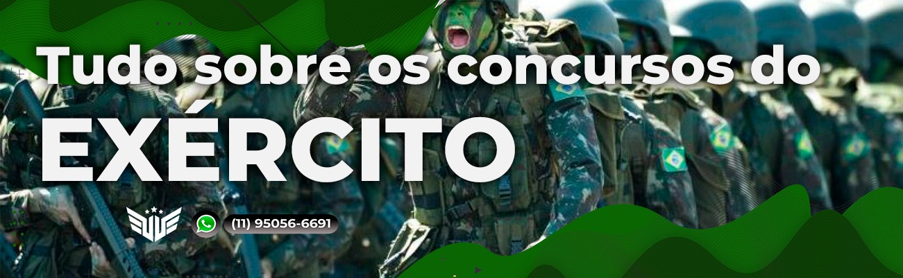 O que cai na prova do Exército Brasileiro? Curso para concursos militares