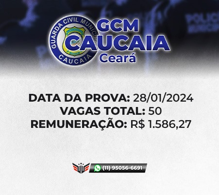 Concurso para GCM de Caucaia CE