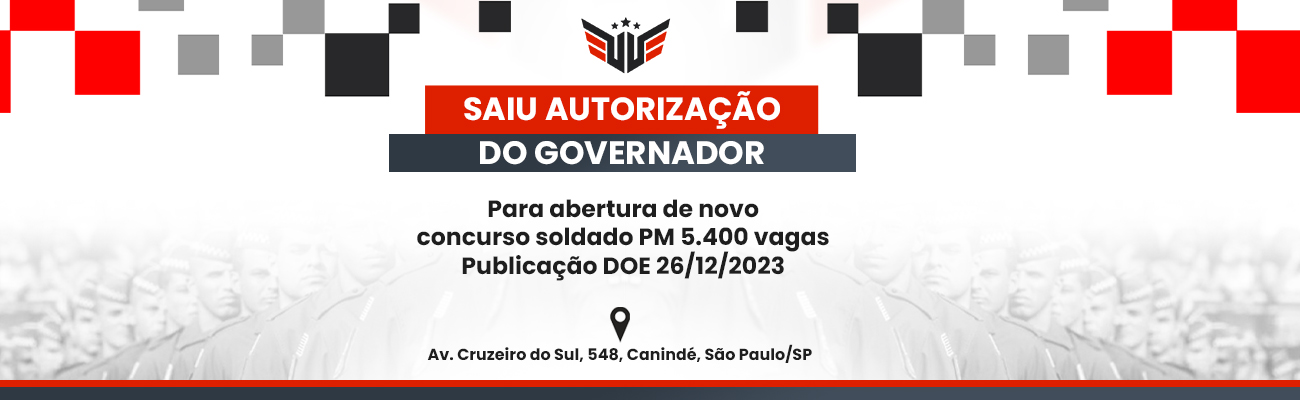 GOVERNO DE SP AUTORIZA NOVOS CONCURSOS PARA PM SP