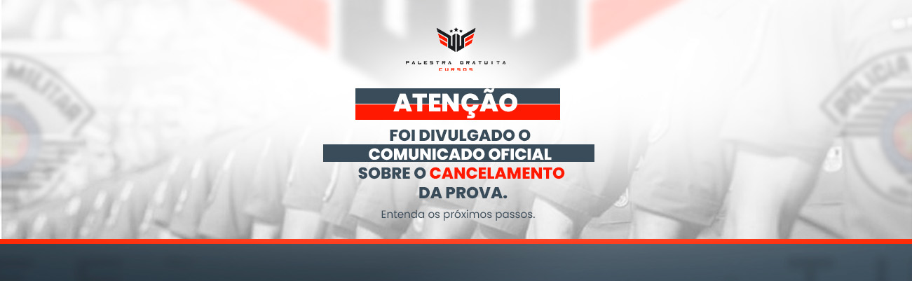 Cancelada as provas do concurso Soldado PM SP