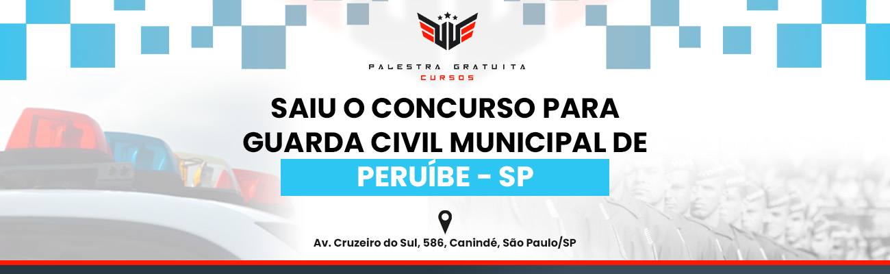 COMO FUNCIONA O CONCURSO GCM DE PERUÍBE SP