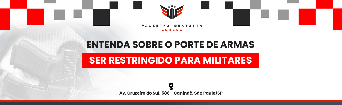 POSSE DE ARMAS É RESTRINGIDA PARA MILITARES